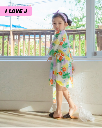 AROHA Cotton Tropical Summer Unisex Robe