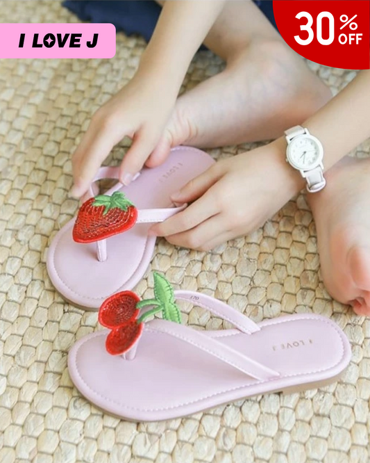 Cute Cherry & Strawberry Slippers