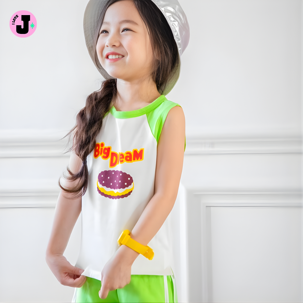 I LOVE J Kids Cookie’s Dream Top and Bottom Unisex Set | Ages 6–11