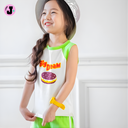 I LOVE J Kids Cookie’s Dream Top and Bottom Unisex Set | Ages 6–11