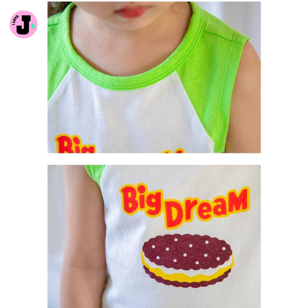 I LOVE J Kids Cookie’s Dream Top and Bottom Unisex Set | Ages 6–11