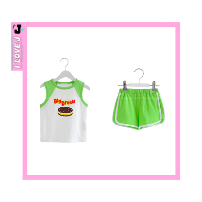 I LOVE J Kids Cookie’s Dream Top and Bottom Unisex Set | Ages 6–11