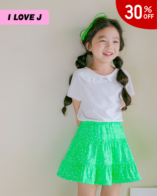 Forest Shirring Skirt