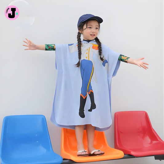 I LOVE J Disney Kids Hooded Towel with Hooded Cape Unisex | Ages 6–8