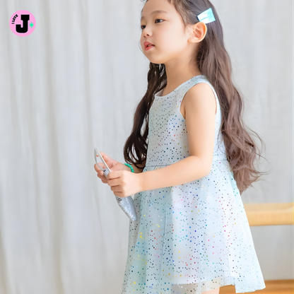 I LOVE J Kids AVANI Rainbow Star Lace Dress | Age 4-5