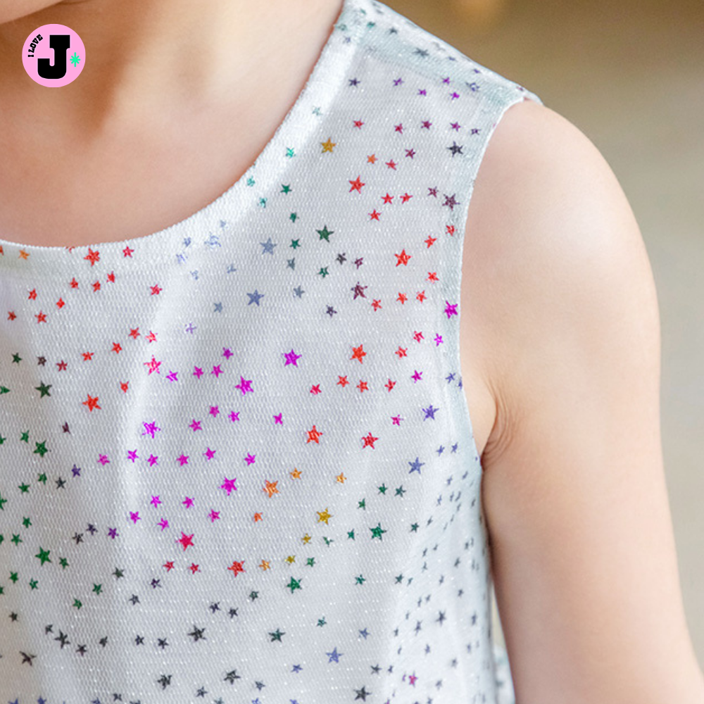 I LOVE J Kids AVANI Rainbow Star Lace Dress | Age 4-5