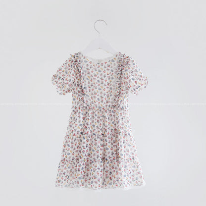 ERIELLE Polyester Chiffon Floral Summer Dress