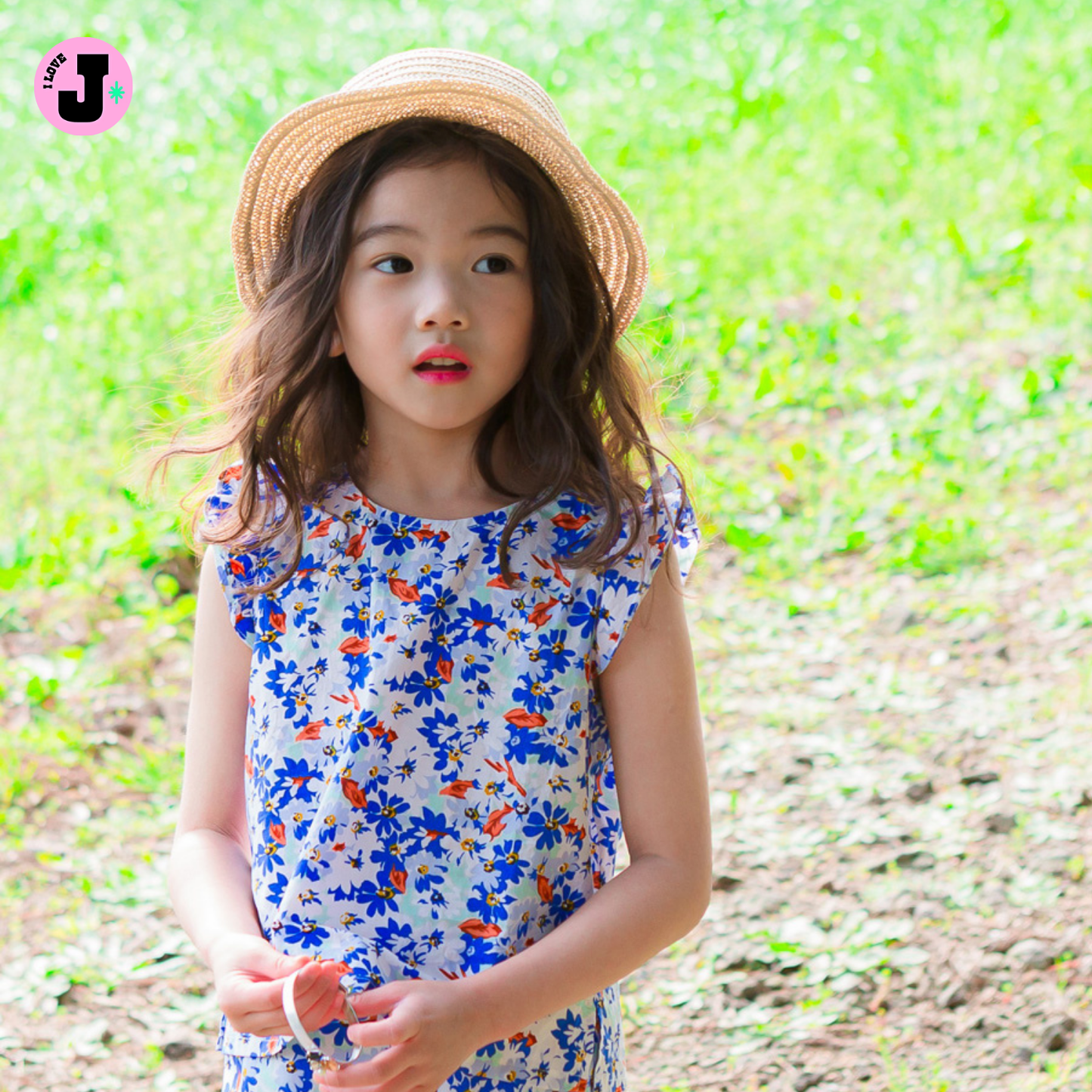 I LOVE J Kids NELLY Floral Frill Top and Bottom Outfit | Ages 3-7