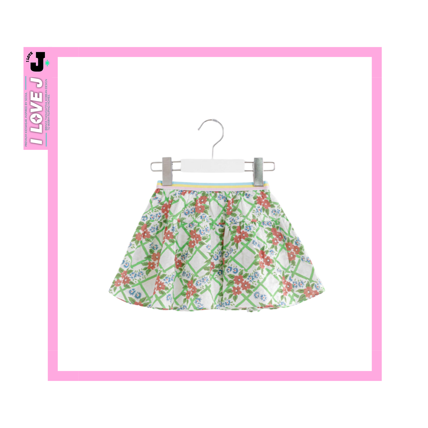 I LOVE J Kids Dumble Garden Floral Skirt | Ages 3–7
