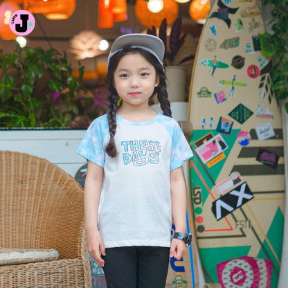 I LOVE J Kids “THESE DAYS” Printed Raglan Short-Sleeve Cotton Unisex T-Shirt | Ages 3-7