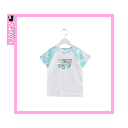 I LOVE J Kids “THESE DAYS” Printed Raglan Short-Sleeve Cotton Unisex T-Shirt | Ages 3-7
