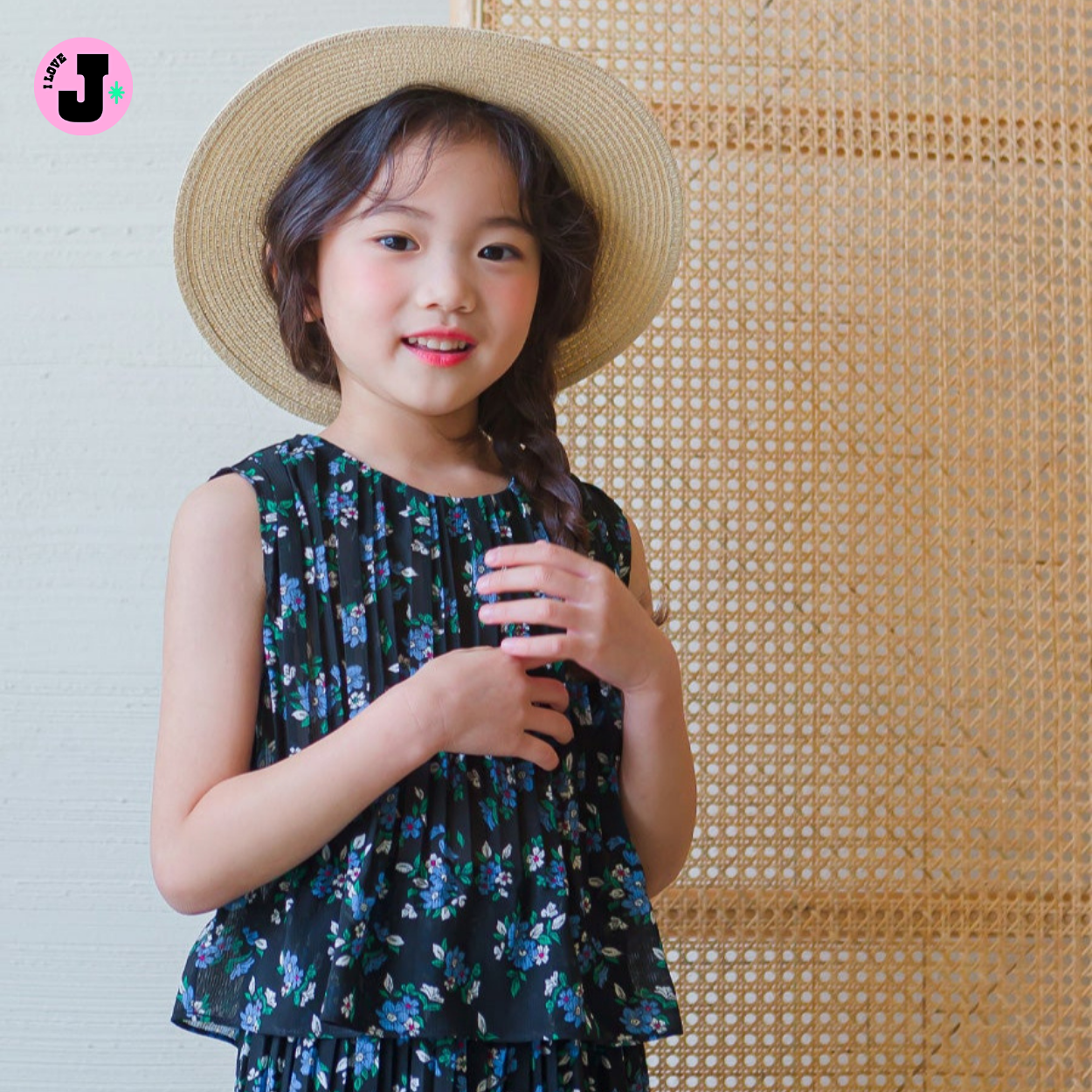 I LOVE J Kids KOI Sleeveless Floral Chiffon Top | Ages 3-8