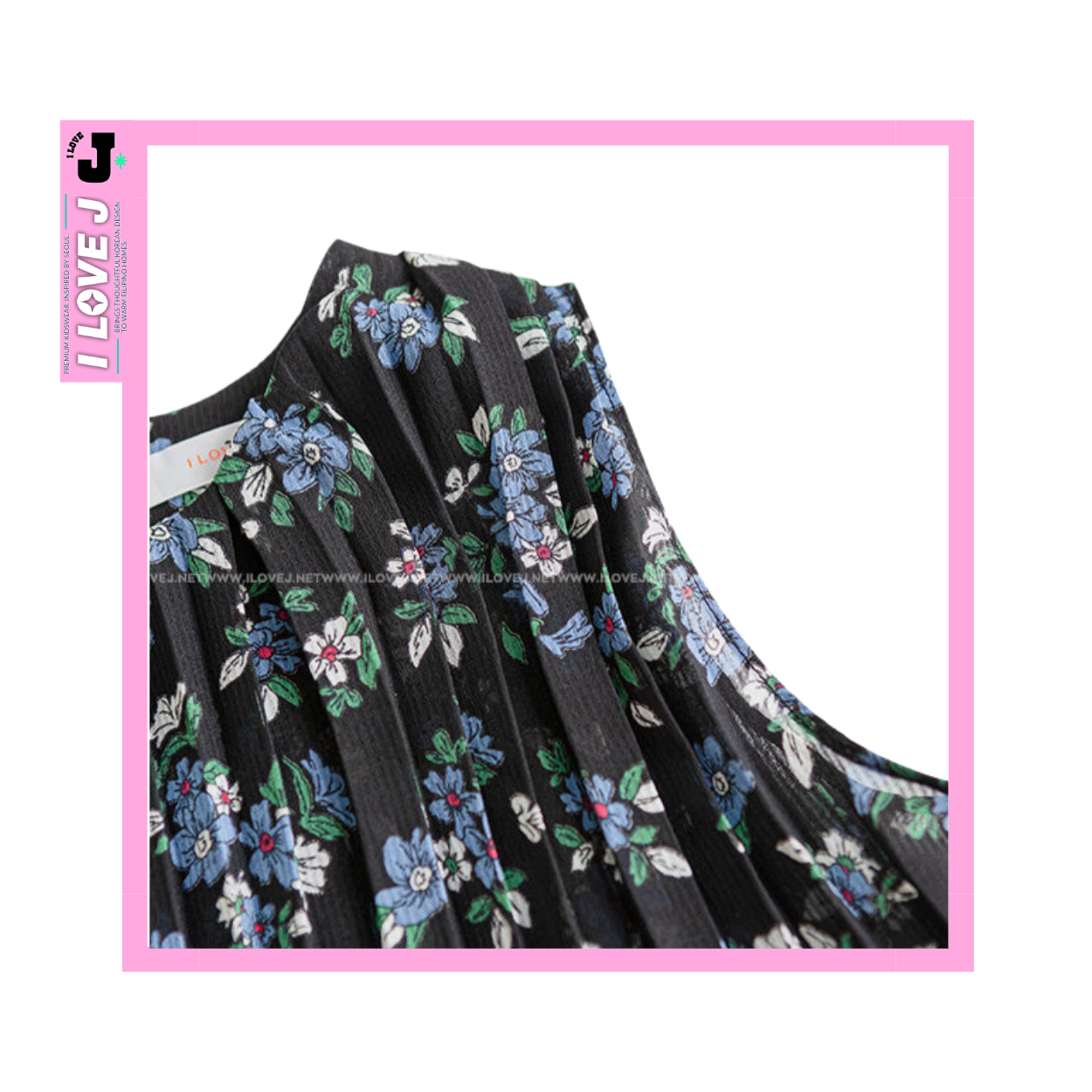 I LOVE J Kids KOI Sleeveless Floral Chiffon Top | Ages 3-8