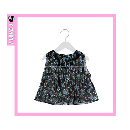 I LOVE J Kids KOI Sleeveless Floral Chiffon Top | Ages 3-8