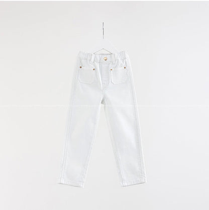 [PRE-ORDER] Kids Unisex Double Pocket Skinny Pants – Stretch Cotton Slim-Fit Trousers