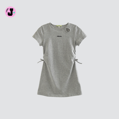 I LOVE J Kids Girls Kiil Shirred Short-Sleeve Dress | Ages 4–13