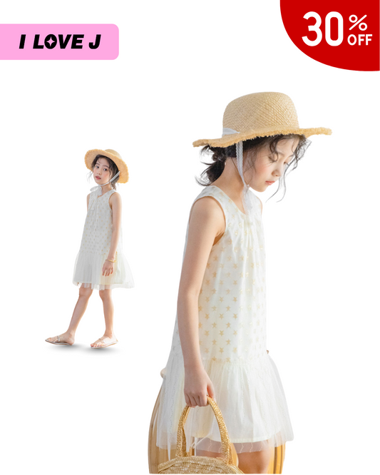 Metal Star Lace Dress