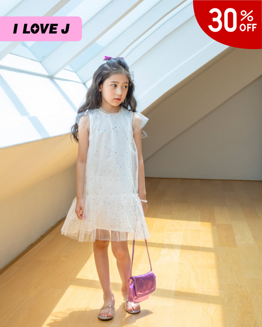 Ola Polka Dot Mesh Party Dress