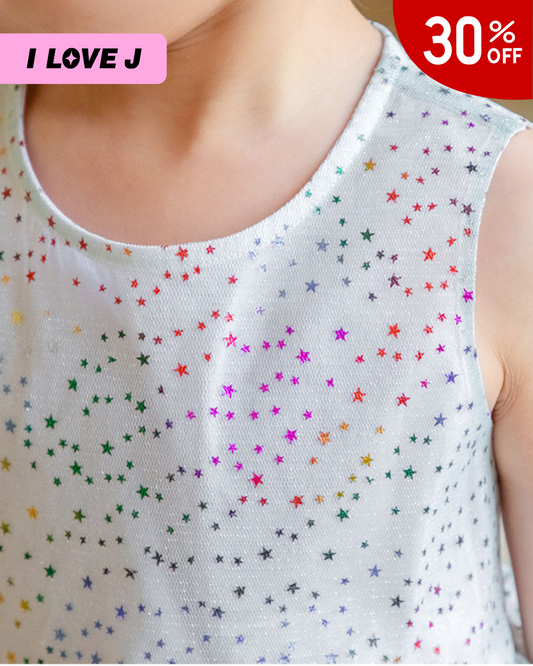 Rainbow Star Lace Dress