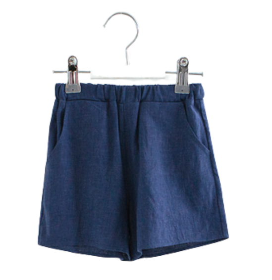 ELORI Denim Linen Unisex Shorts
