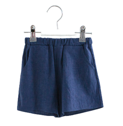 ELORI Denim Linen Unisex Shorts