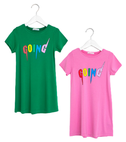 GOING Rayon Stretchable Short-Sleeved Casual Dress