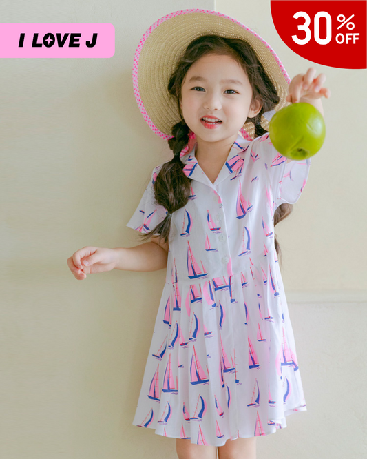 Cute Button-Up Yacht Dress